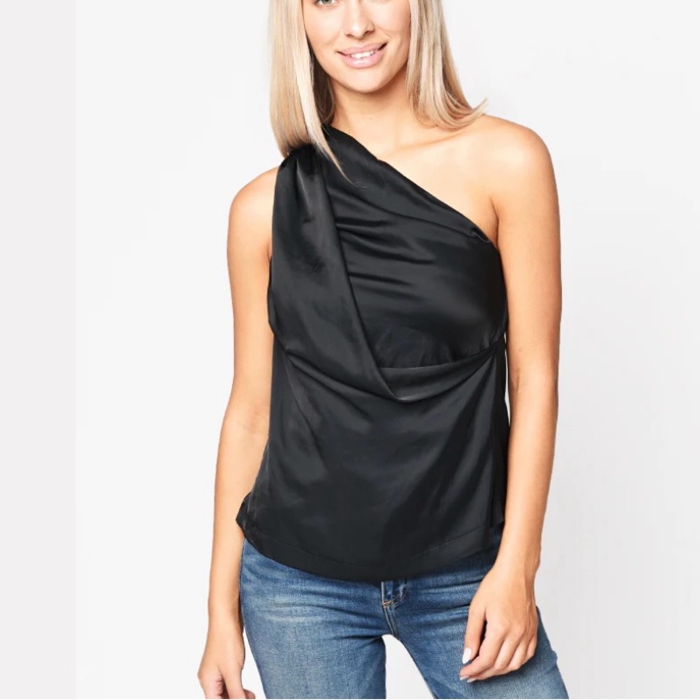 Zadig & Voltaire Elegant Black one shoulder top